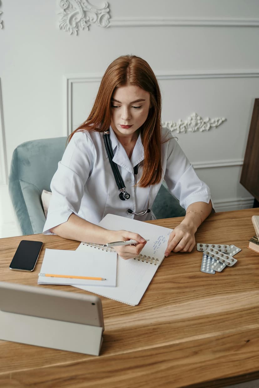 Healthcare professional using digital platform